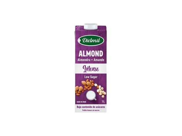 Diemil Bebida De Almendras Intense Low Sugar 1L.