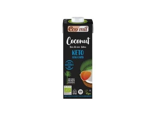 Ecomil Bebida De Coco Nature Keto 1Lt 6Uds. Bio