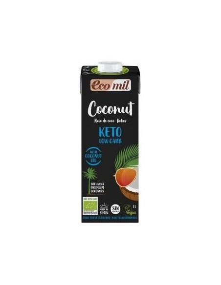 Ecomil Bebida De Coco Nature Keto 1Lt 6Uds. Bio