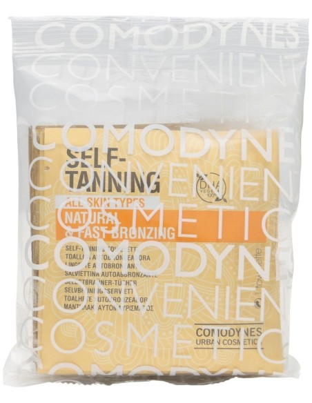 Comodynes Self-Tanning Color Uniforme Natural Toallitas, 8 Uds