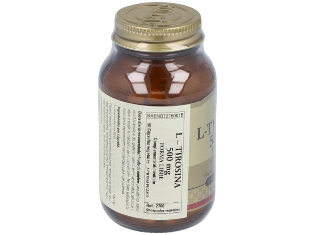 Solgar L-Tirosina 500 Mg 50 Cápsulas Vegetales