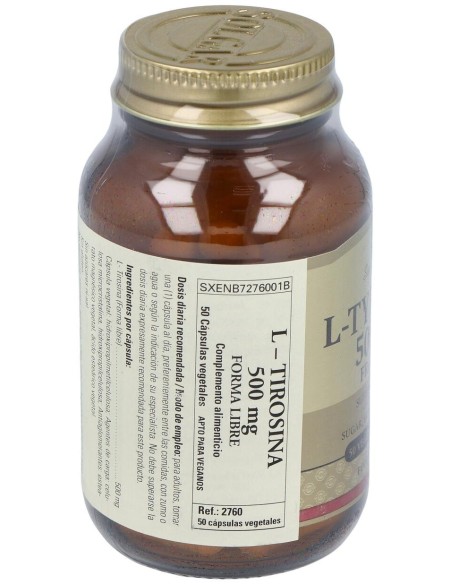Solgar L-Tirosina 500 Mg 50 Cápsulas Vegetales