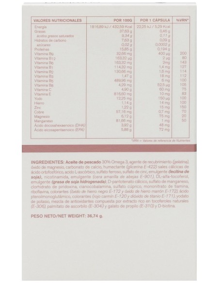Ginenatal Forte Complemento Alimenticio Cápsulas 30 U
