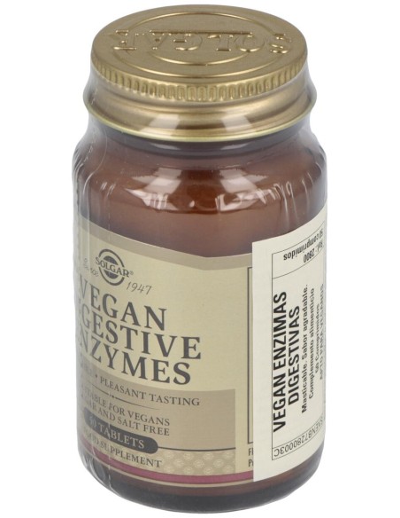Vegetarlan Enzimas Digestivas 50 Comprimidos