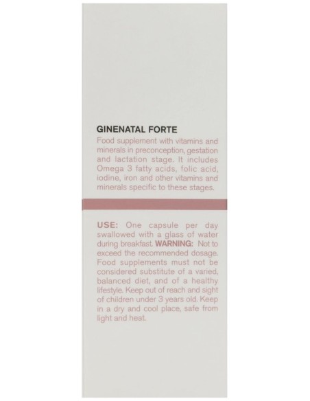 Ginenatal Forte Complemento Alimenticio Cápsulas 30 U