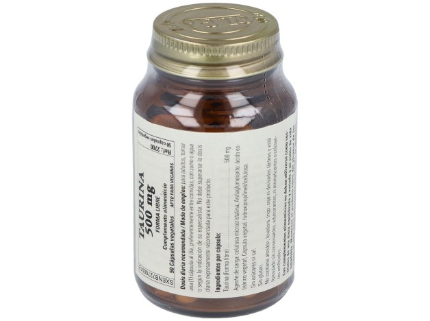Solgar Taurina 500Mg 50Cáps