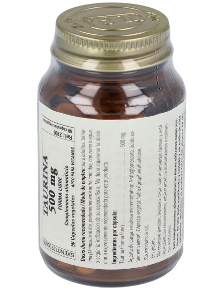 Solgar Taurina 500Mg 50Cáps