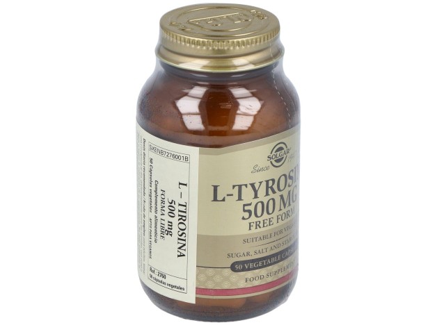 Solgar L-Tirosina 500 Mg 50 Cápsulas Vegetales