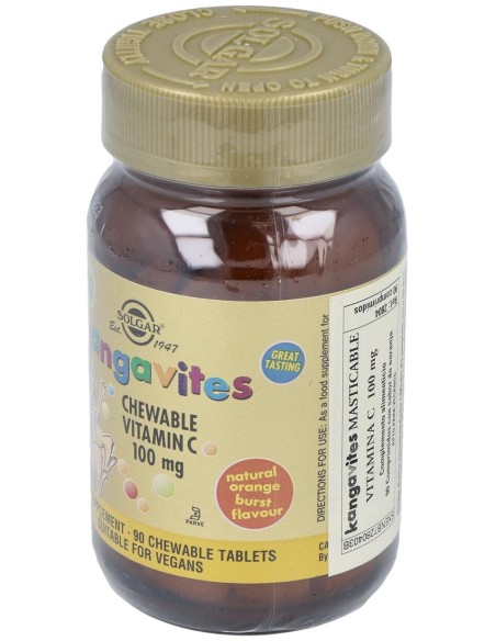 Kangavites Vit.C Naranja Infantil 90Comp.Mast.