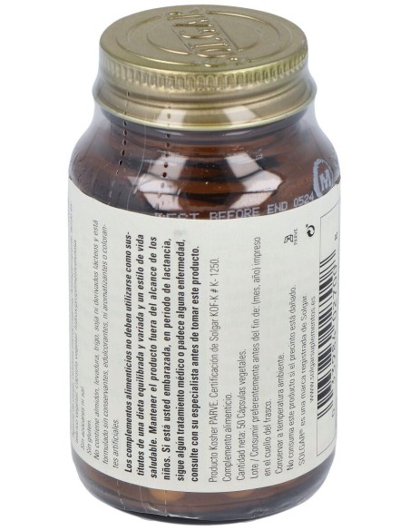 Solgar Taurina 500Mg 50Cáps