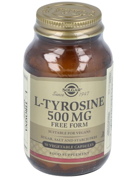 Solgar L-Tirosina 500 Mg 50 Cápsulas Vegetales