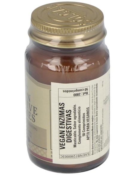 Vegetarlan Enzimas Digestivas 50 Comprimidos