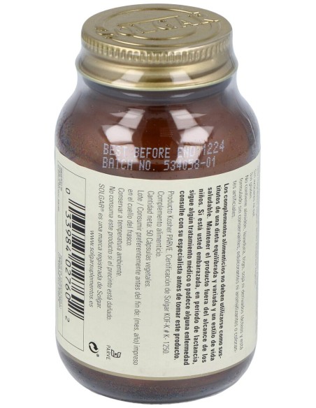 Solgar L-Tirosina 500 Mg 50 Cápsulas Vegetales