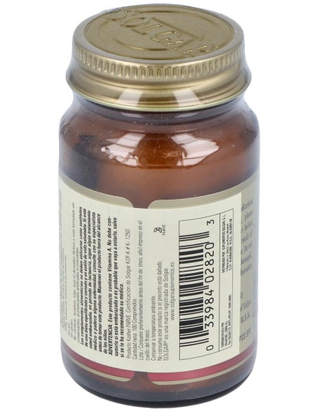 Solgar Vitamina A Seca 5000Ui 1500Mcg 100Comp