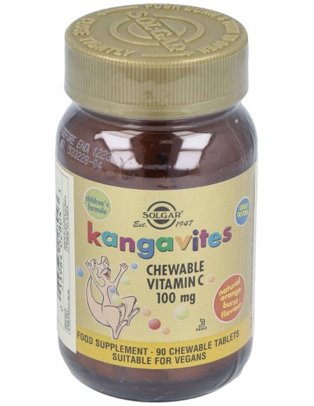 Kangavites Vit.C Naranja Infantil 90Comp.Mast.