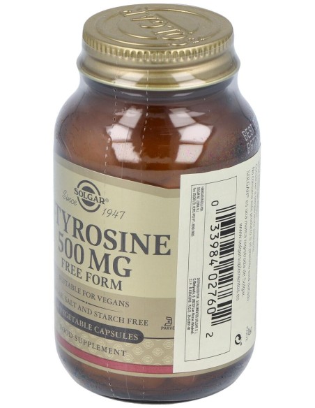 Solgar L-Tirosina 500 Mg 50 Cápsulas Vegetales