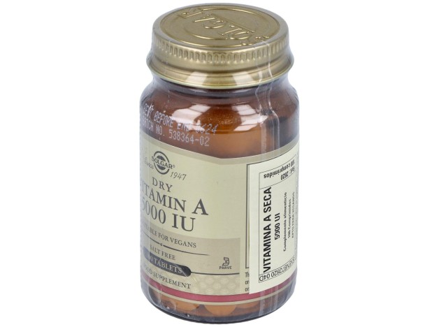 Solgar Vitamina A Seca 5000Ui 1500Mcg 100Comp