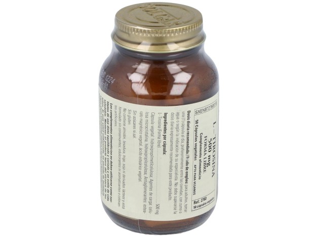 Solgar L-Tirosina 500 Mg 50 Cápsulas Vegetales