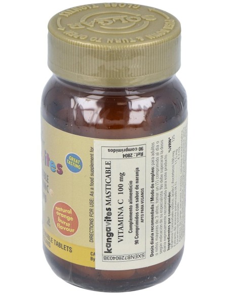 Kangavites Vit.C Naranja Infantil 90Comp.Mast.