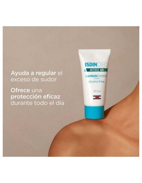 Isdin Deo Lambda Control Intense 48H Alcohol Free Crema 2X50Ml