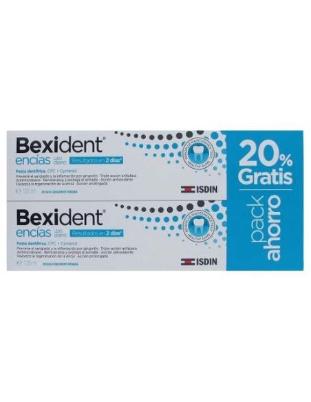 Isdin Bexident Encías Uso Diario Cpc + Cymenol Pasta 2X125Ml