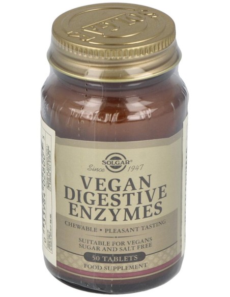 Vegetarlan Enzimas Digestivas 50 Comprimidos