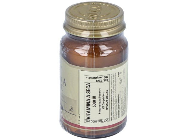 Solgar Vitamina A Seca 5000Ui 1500Mcg 100Comp