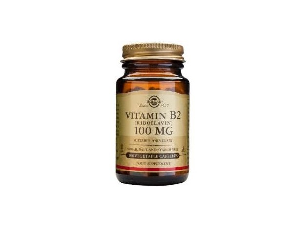 Vitamina B2 100Mg (Riboflavina) 100 Capsulas...