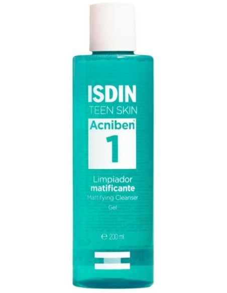Isdin Teen Skin Acniben Limpiador Matificante Gel 200Ml