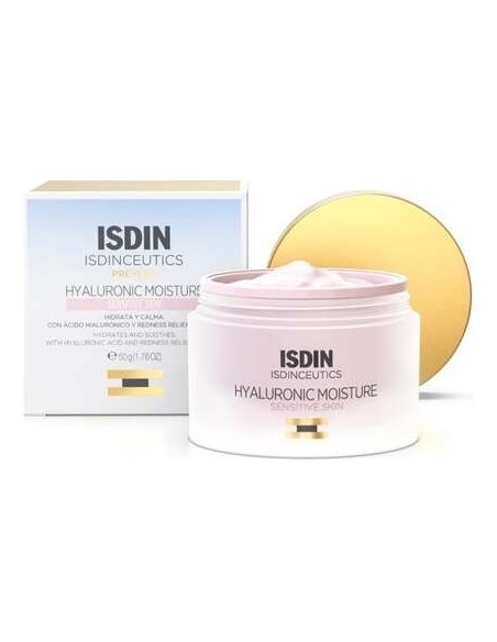 Isdin Isdinceutics Hyaluronic Moisture Crema Hidratante Facial Piel Sensible, 50 Ml