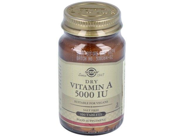 Solgar Vitamina A Seca 5000Ui 1500Mcg 100Comp