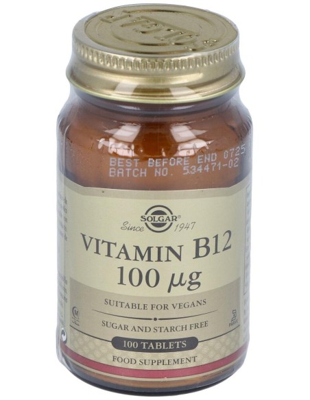 Vitamina B12 100 Μg Cianocobalamina 100 Comprimidos