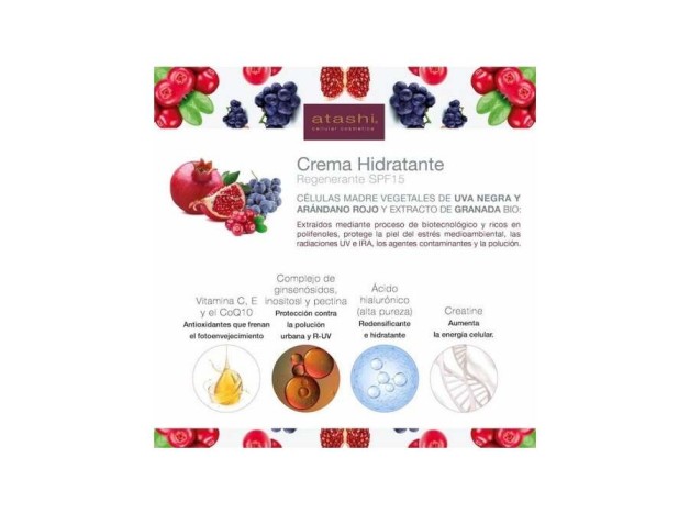 Atashi® Antioxidante Crema Hidratante...