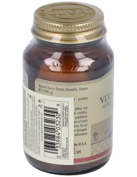 Solgar Vitamina B12 Cianocobalamina 1000Mcg Sublingual 250Comp