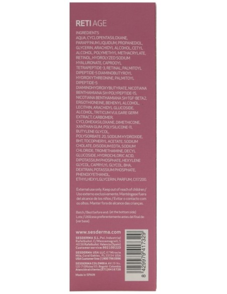 Sesderma Retiage Crema Gel Antienvejecimiento, 50 Ml