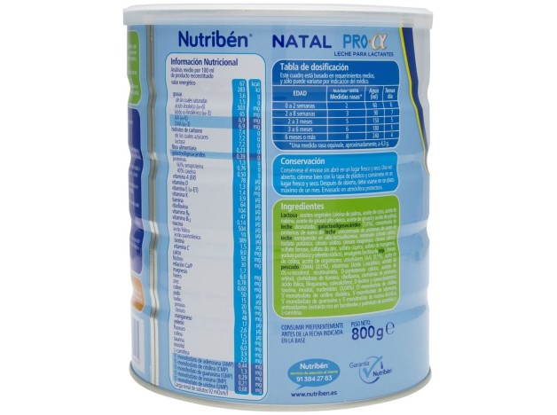 Nutriben Natal 1 Pro Alpha 800Gr.