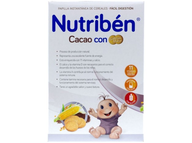 Nutribén Cacao Con Galleta Maria, 500 G
