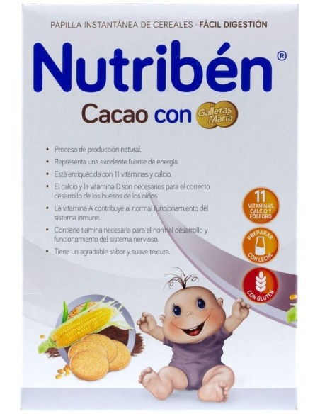 Nutribén Cacao Con Galleta Maria, 500 G