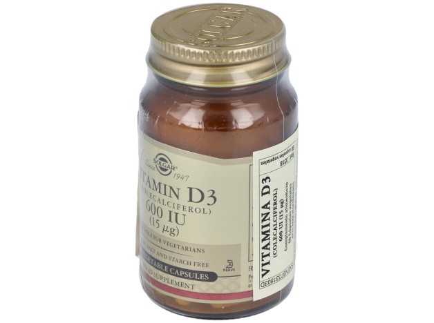 Solgar Vitamina D3 600Ui 15Mcg 60Vcaps