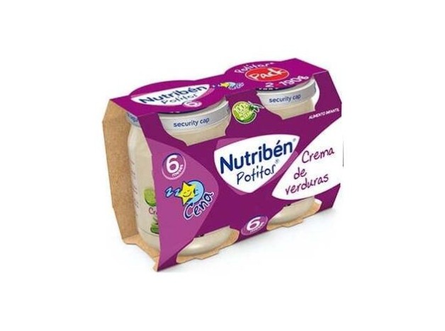 Nutriben Potito Cena Crema De Verduras 2X190Gr +6M