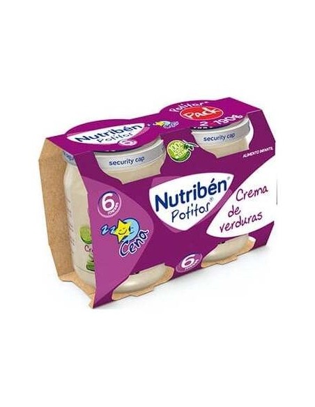 Nutriben Potito Cena Crema De Verduras 2X190Gr +6M