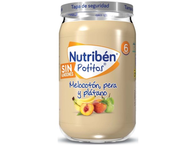 Nutribén Potitos Melocotón, Pera Y Plátano, 235 G
