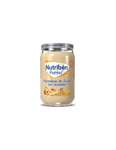 Nutriben Potito Macedonia Fruta Cereales 2X190Gr.