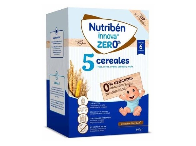 Nutribenâ  Papilla Innova 5 Cereales 0% 500G