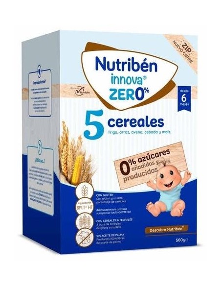Nutribenâ  Papilla Innova 5 Cereales 0% 500G