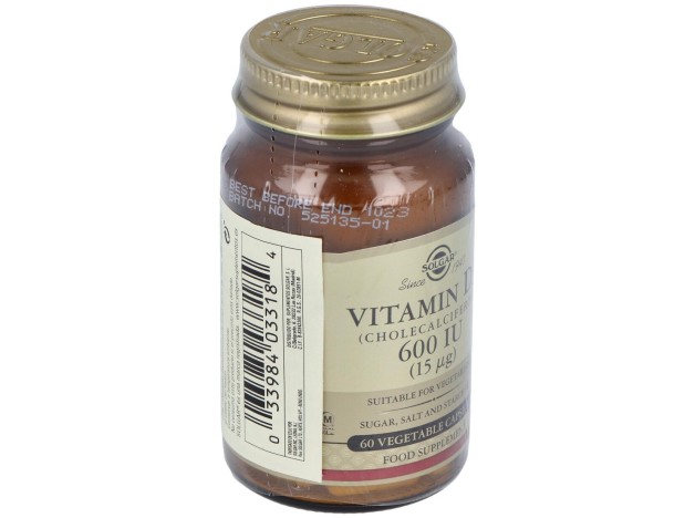 Solgar Vitamina D3 600Ui 15Mcg 60Vcaps