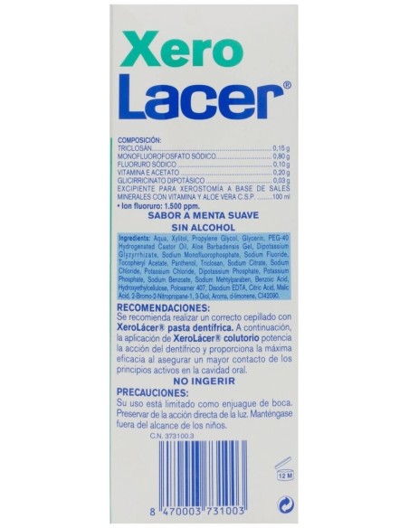 Lacer Xerolacer Boca Seca Colutorio 500Ml