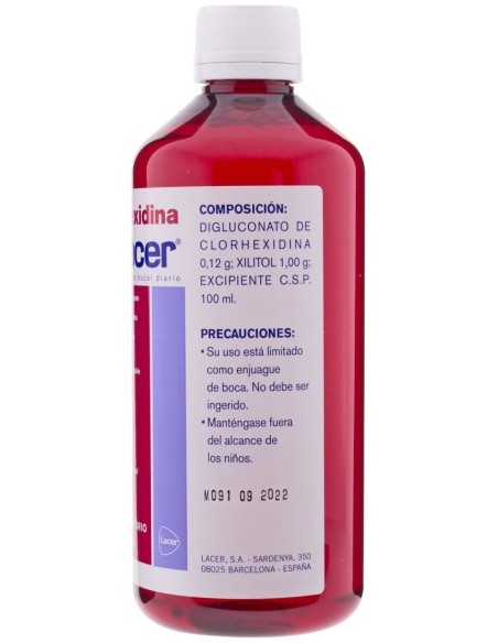 Lacer Clorhexidina 0,12 Colutorio 500Ml.