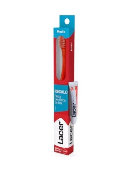 Lacer Cepillo Dental Medio 1Ud + Pasta Dentífrica 5Ml