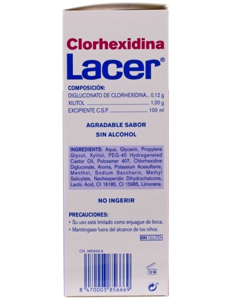 Lacer Clorhexidina 0,12 Colutorio 500Ml.